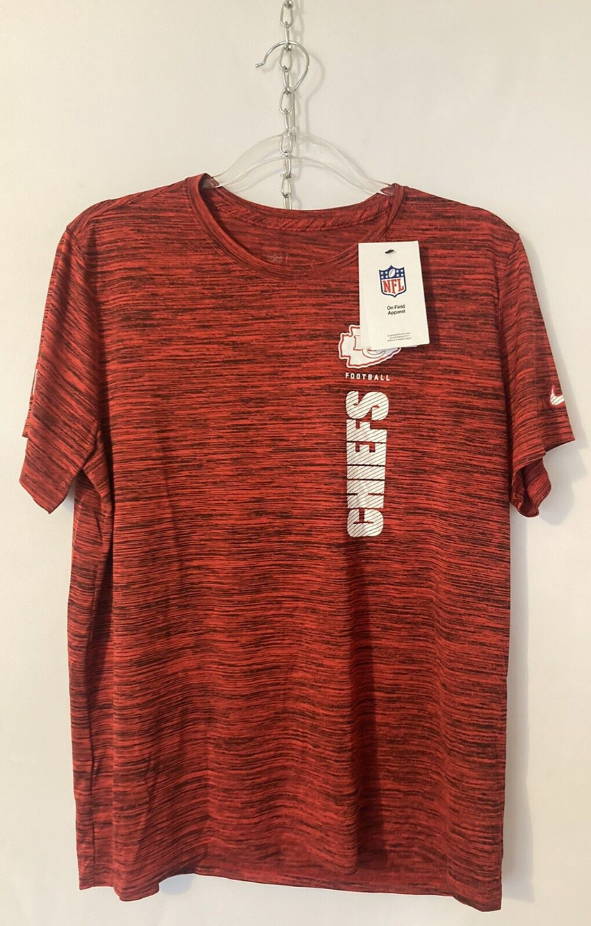 Kansas City Chiefs Nike NFL On Field Dri-Fit Short Sleeve Shirt Junior NWT Large